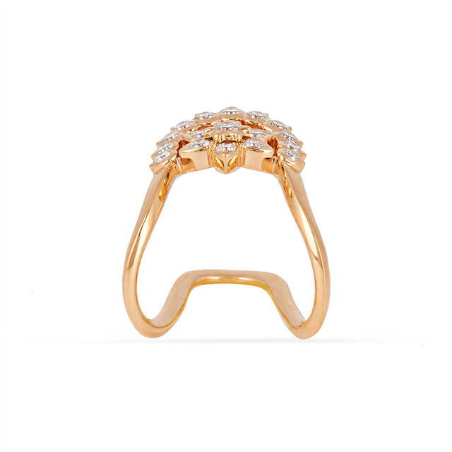 Tanishq 22KT Diamond Finger Ring for Women 3