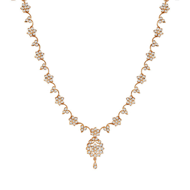 Tanishq 22KT Diamond Necklace for Women 2