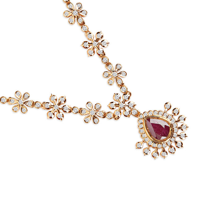 Tanishq 22KT Diamond Necklace for Women 4