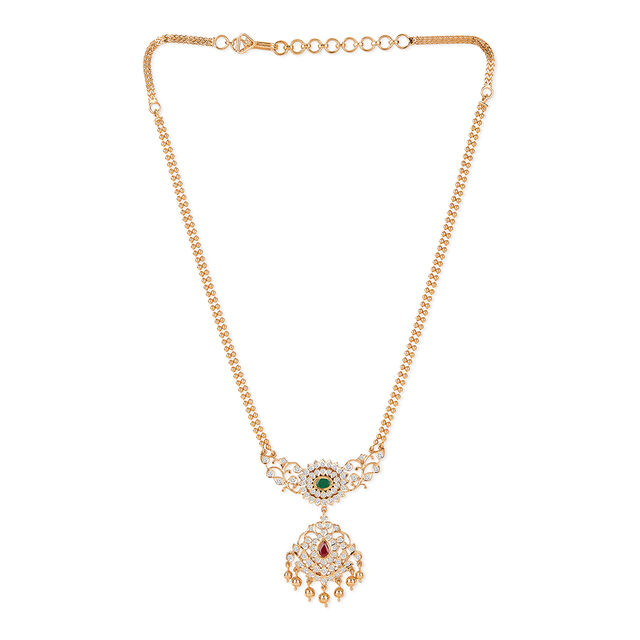 Tanishq 22KT Diamond Necklace for Women 