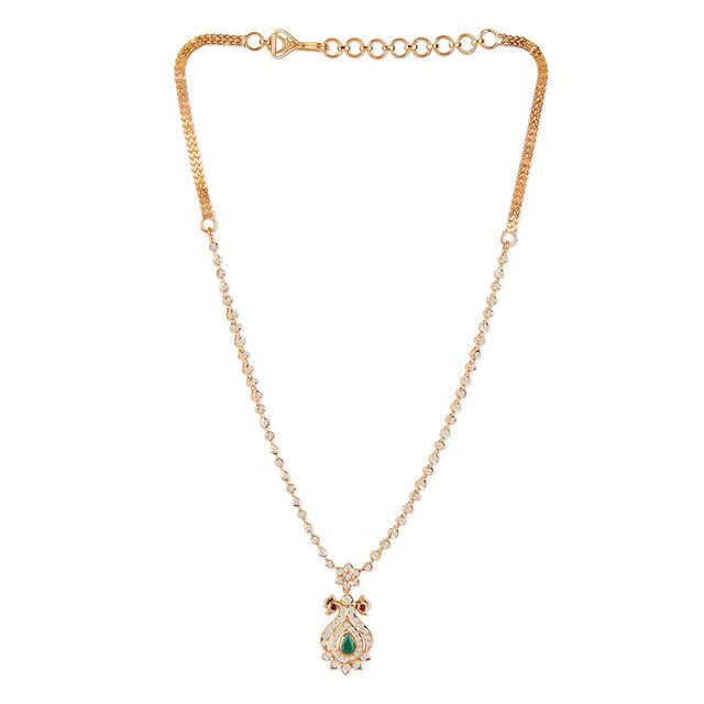 Tanishq 22KT Diamond Necklace for Women 