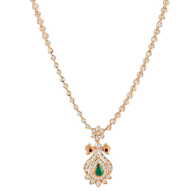 Tanishq 22KT Diamond Necklace for Women 2