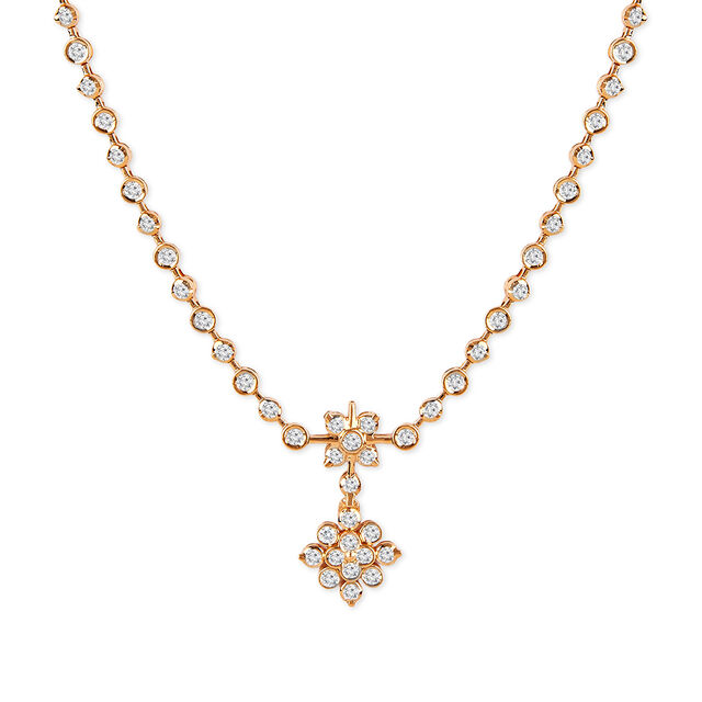 Tanishq 22KT Diamond Necklace for Women 2