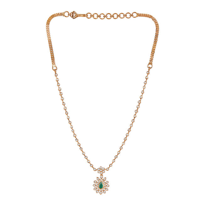 Tanishq 22KT Diamond Necklace for Women 