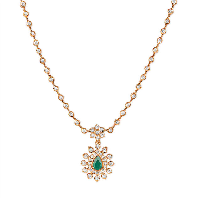 Tanishq 22KT Diamond Necklace for Women 2