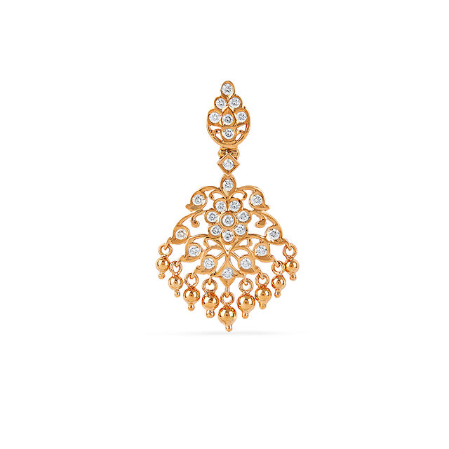 Tanishq 22KT Diamond Pendant for Women 