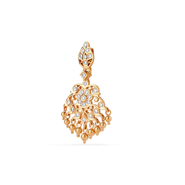 Tanishq 22KT Diamond Pendant for Women 2