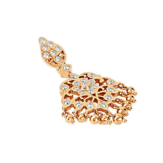 Tanishq 22KT Diamond Pendant for Women 3