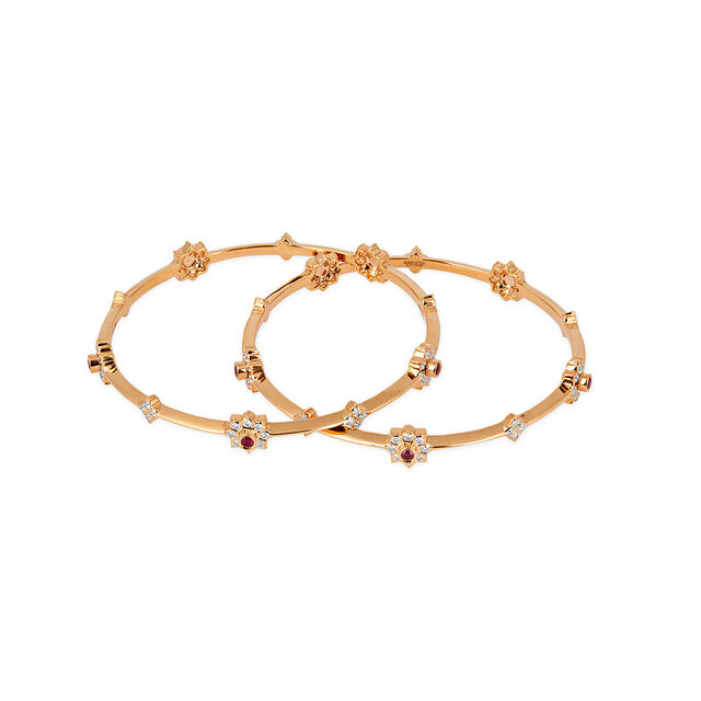 Tanishq 22KT Diamond Bangle for Women 2