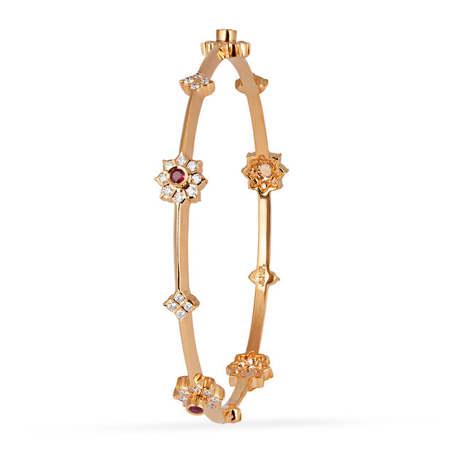 Tanishq 22KT Diamond Bangle for Women 3