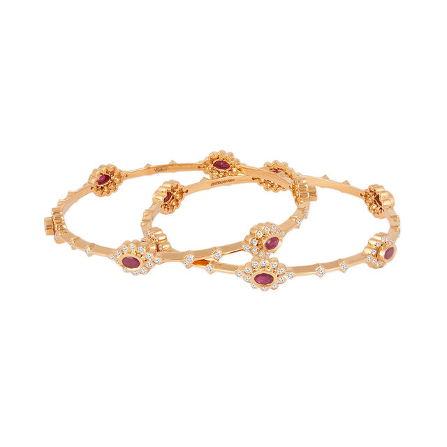 Tanishq 22KT Diamond Bangle for Women 2