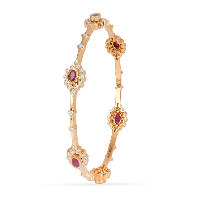 Tanishq 22KT Diamond Bangle for Women 4