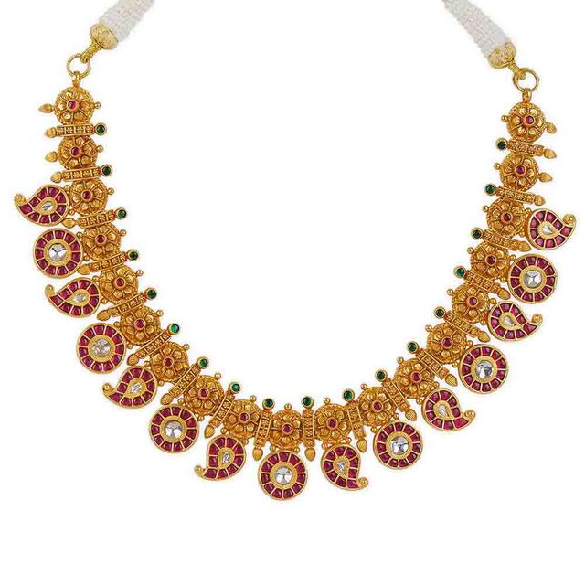 Tanishq 22KT Gold Necklace Set 2