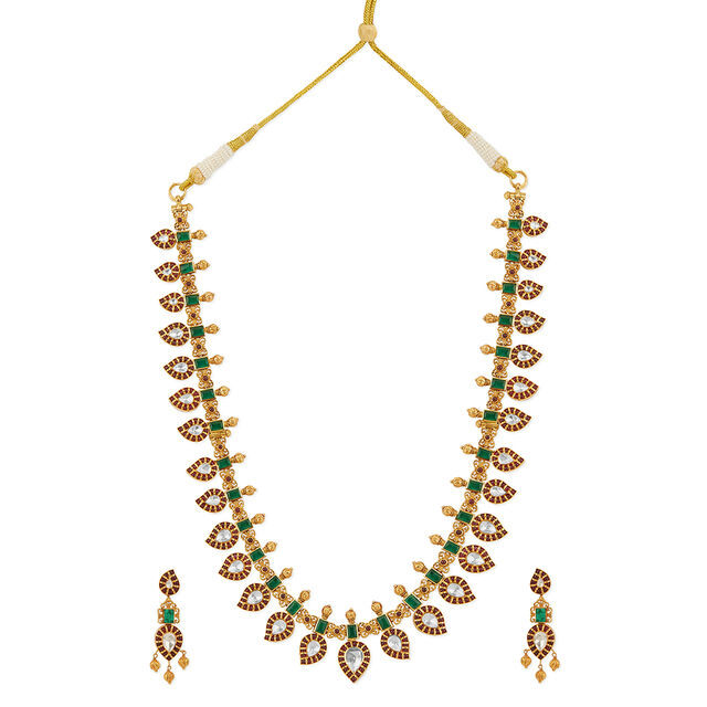 Tanishq 22KT Gold Necklace Set 