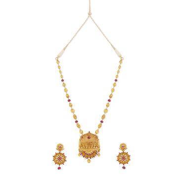 Tanishq 22 KT Thiruvathirakali Haaram Set for Women