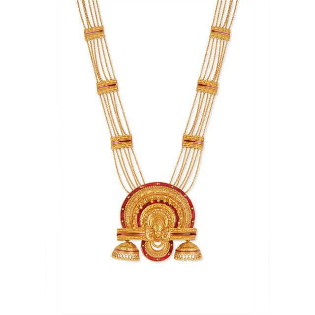 Tanishq 22KT Theyyam Haaram Set for Women 2