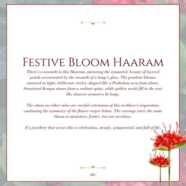 Tanishq 22KT Festive Bloom Haaram for Women 6