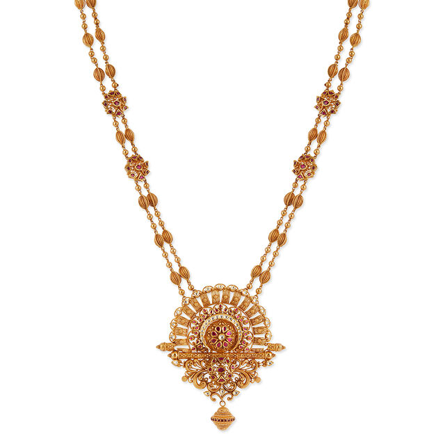 Tanishq 22KT Festive Bloom Haaram for Women 2