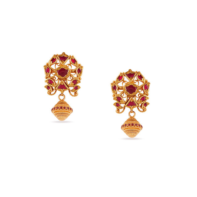 Tanishq 22KT Festive Bloom Haaram for Women 4