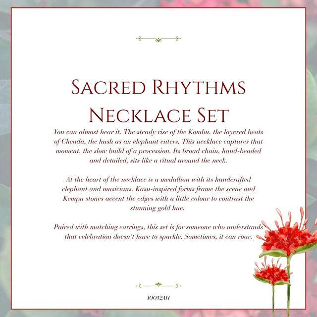Tanishq 22 KT Sacred Rhythms Necklace Set for Women 7