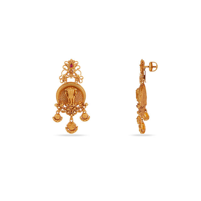 Tanishq 22 KT Sacred Rhythms Necklace Set for Women 6