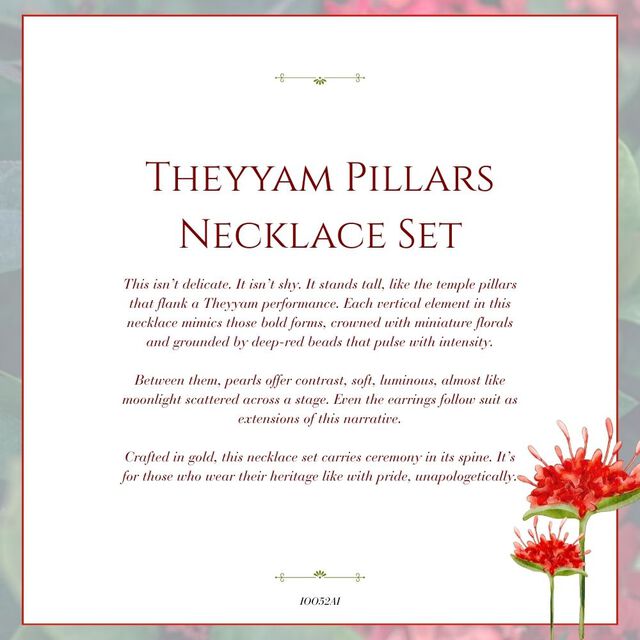 Tanishq 22 KT Theyyam�Pillars Necklace Set for Women 8