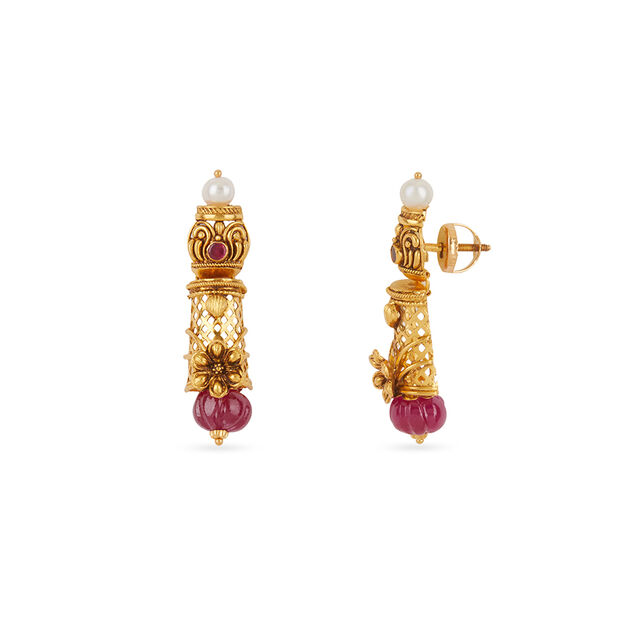 Tanishq 22 KT Theyyam�Pillars Necklace Set for Women 6