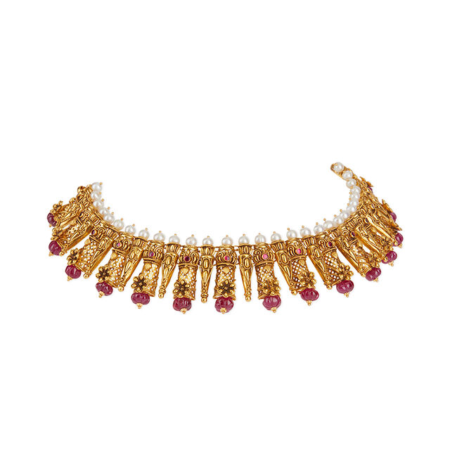Tanishq 22 KT Theyyam�Pillars Necklace Set for Women 7