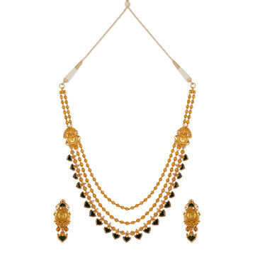 Tanishq 22 KT Palakka Heritage Necklace Set for Women