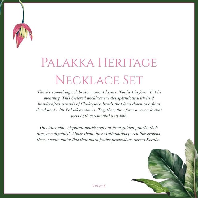 Tanishq 22 KT Palakka Heritage Necklace Set for Women 6