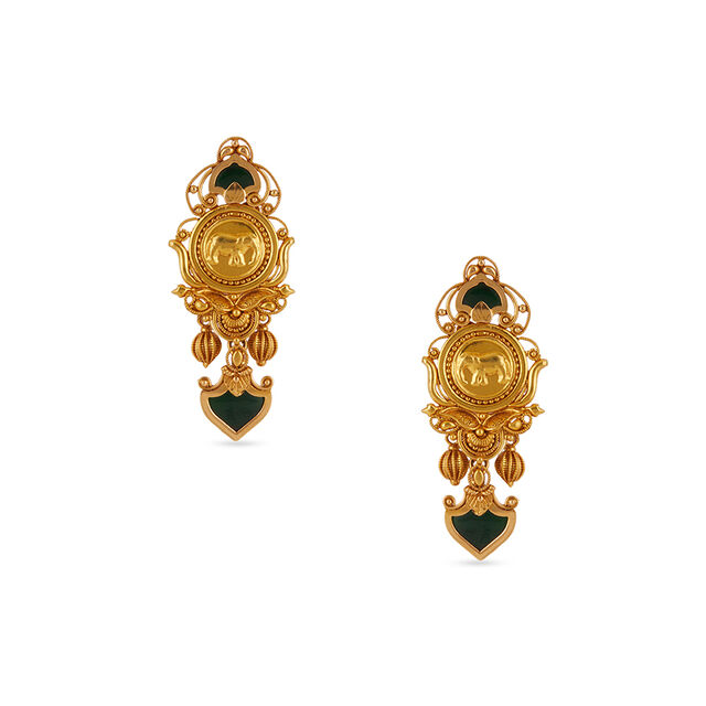 Tanishq 22 KT Palakka Heritage Necklace Set for Women 4