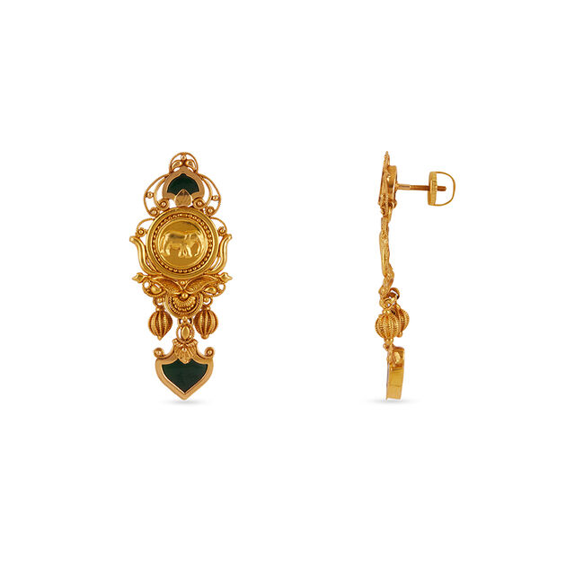Tanishq 22 KT Palakka Heritage Necklace Set for Women 5
