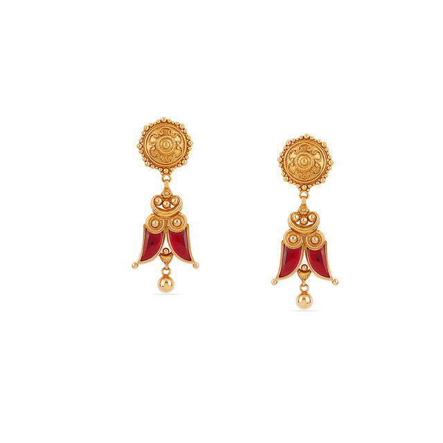 Tanishq 22KT Pulinakham Necklace Set for Women 4