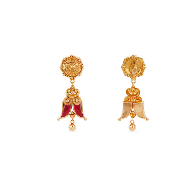 Tanishq 22KT Pulinakham Necklace Set for Women 6