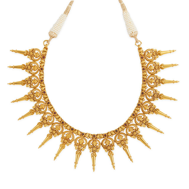 Tanishq 22KT Theyyam Headdress Necklace Set for Women 2