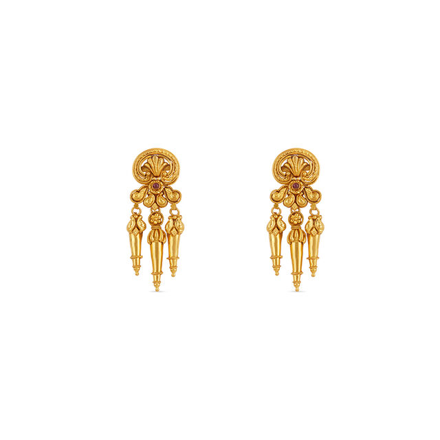 Tanishq 22KT Theyyam Headdress Necklace Set for Women 5