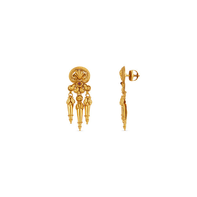 Tanishq 22KT Theyyam Headdress Necklace Set for Women 6