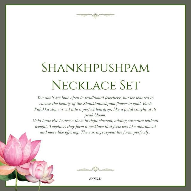 Tanishq 22KT Shankhupushpam�Bloom Necklace Set for Women 7