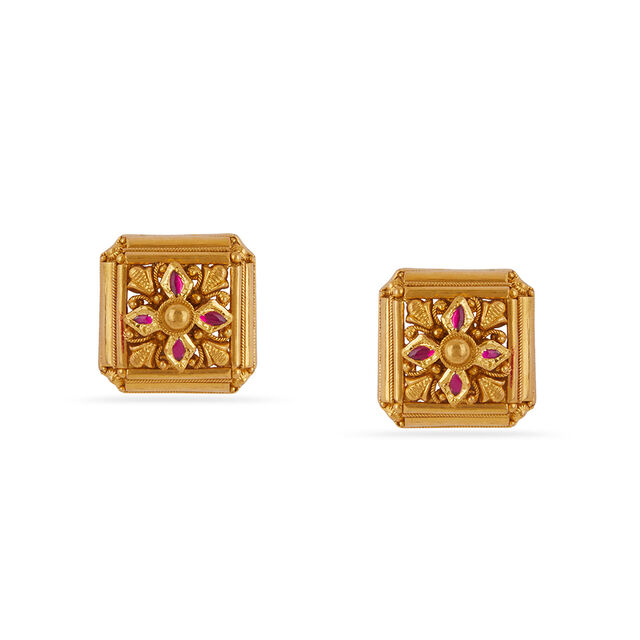 Tanishq 22 KT Ixora Dance-Belt Inspired Choker Set  for Women 4
