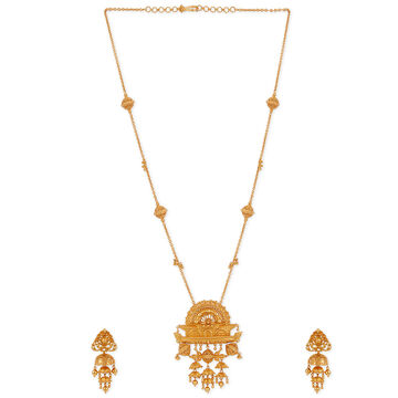 Tanishq 22KT Backwater Twilight Necklace Set for Women