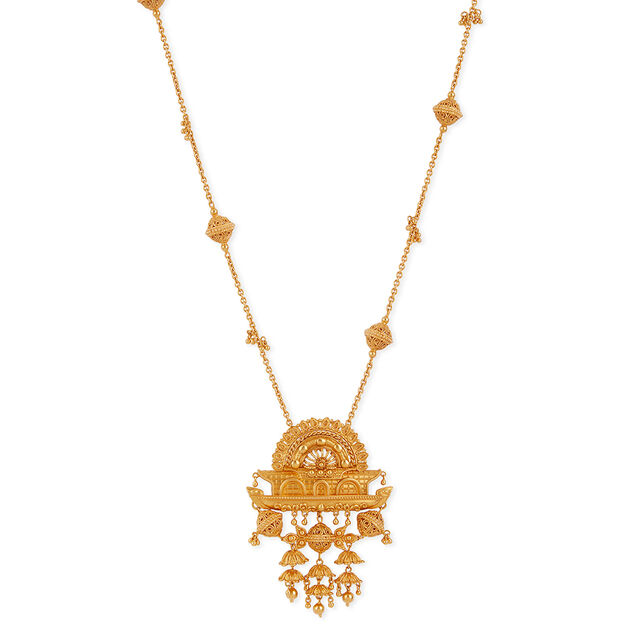 Tanishq 22KT Backwater Twilight Necklace Set for Women 2