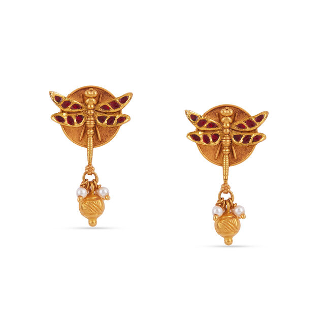 Tanishq 22KT Grace of Onathumbi Necklace Set for Women 4