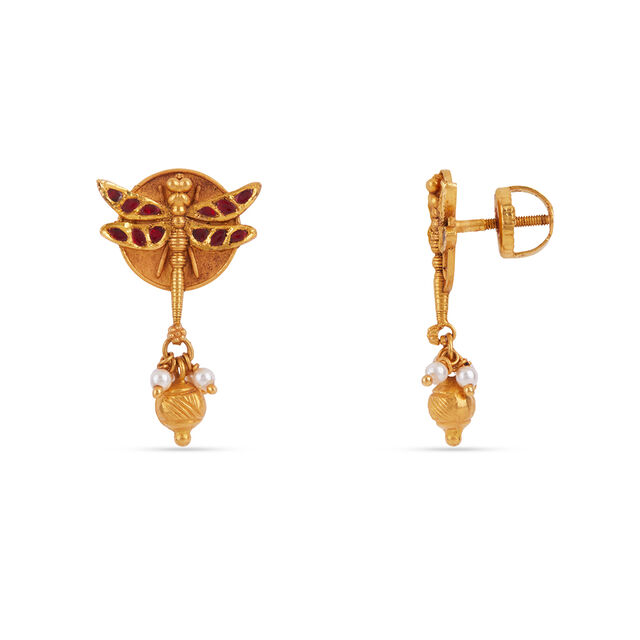 Tanishq 22KT Grace of Onathumbi Necklace Set for Women 5