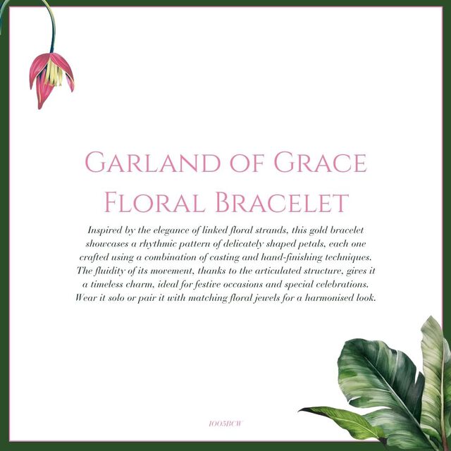 Tanishq 22 KT Garland of Grace Floral Bracelet for Women 5