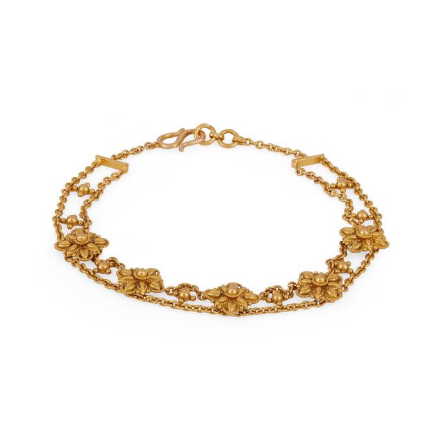 Tanishq 22 KT Ixora Reverie Bracelet for Women 
