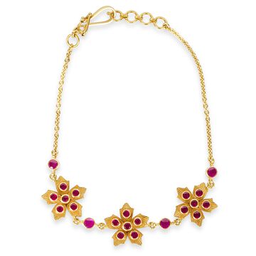 Tanishq 22 Kt Glass Kundan Bracelet for Women