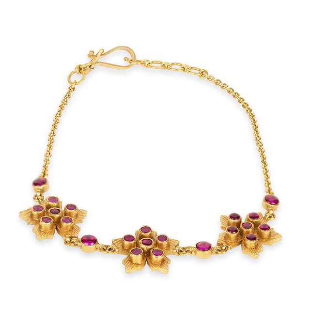 Tanishq 22 Kt Glass Kundan Bracelet for Women 3