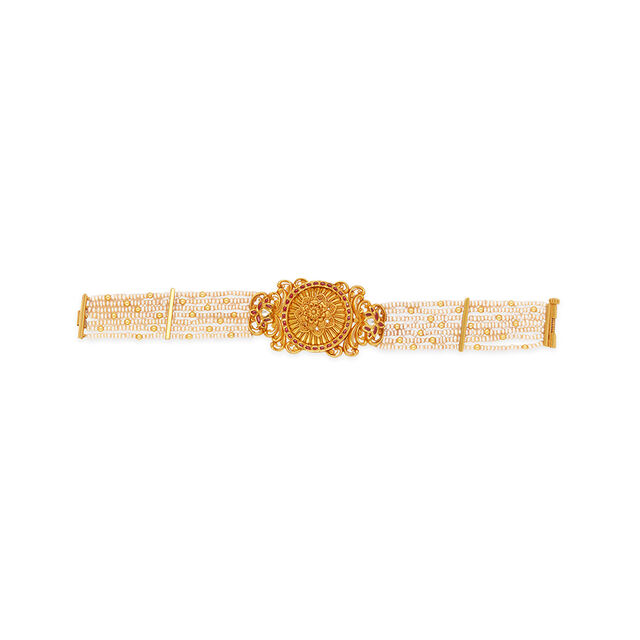 Tanishq 22KT Regal Radiance Temple Bracelet for Women 