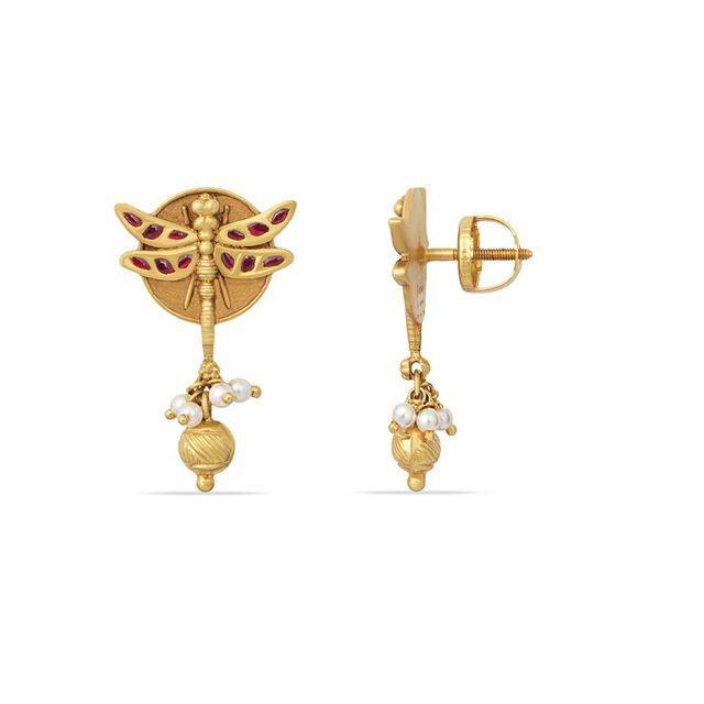 Tanishq 22KT Gold Earrings 2