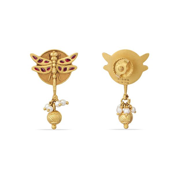 Tanishq 22KT Gold Earrings 3